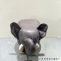 LOFT 工業風家具 可愛動物系列 走廊凳 大象矮凳 黑皮 捲鼻子 -特價商品_4