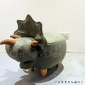 LOFT 工業風家具 可愛動物系列 走廊凳 三角龍 恐龍 矮凳 綠皮 -特價商品_3