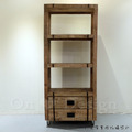 美式 VINTAGE 工業風 LOFT 實木 印度手工家具 荻野 書櫃 -雙抽屜_2