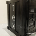 印度手工 公業家具 貨櫃 集裝箱收納櫃 鐵件邊櫃 造型床頭櫃 邊櫃 床頭櫃MINI版 - 黑_5
