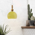 丹麥設計 Loft 北歐 設計師的燈款原木 原木 潘朵拉 吊燈 黃色 -A款_3