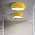 北歐極簡風格 設計師的燈款 多彩 居家 史密斯菲爾吸頂燈 兩種尺寸-黃色_2