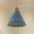 Loft 工業風 倉庫風 北歐 趣味設計 原木 風格 鉛筆 吊燈-藍色_6