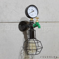 LOFT 工業風格 超粗曠 氣壓表 車庫水管 壁燈(On Design 推薦)_3