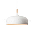 Loft 北歐 原木 風格 餐廳燈 走廊燈 恩果 吊燈胖胖版-白色