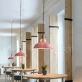 特價-Loft 工業風 倉庫風 美式鄉村 餐廳燈 玄關燈 黃銅鍋蓋吊燈-粉色_3