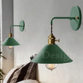 Loft 多彩 輕工業風 倉庫風 美式鄉村 走道燈 玄關燈 三角 壁燈-綠色_1