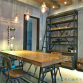 美式風格家具 LOFT餐桌 工業家具 仿古家具 荷蘭工業風 船廠 末日書架 雙層_1