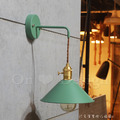 Loft 多彩 輕工業風 倉庫風 美式鄉村 走道燈 玄關燈 三角 壁燈-綠色_4