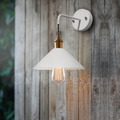 Loft 多彩 輕工業風 倉庫風 美式鄉村 走道燈 玄關燈 三角 壁燈-白色_2