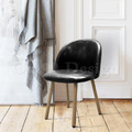北歐 小清新 普普風格 可愛 莎莉 餐椅 休閒椅-黑皮_2