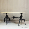 LOFT工業風格 RH風格 經典製 布朗升降餐桌-180CM_2