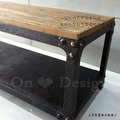 美式風格家具 LOFT餐桌 工業家具 仿古家具 老木 咖啡桌 仿古鉚釘茶几 142 長凳_4