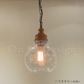 Loft 北歐 輕工業風 口吹玻璃 原木紋 木趣 吊燈 透明色-B款_5