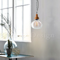 Loft 北歐 輕工業風 口吹玻璃 原木紋 木趣 吊燈 透明色-B款_1