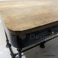 美式 水管 鑄鐵 工業風家具 LOFT工業家具 薩鐵 餐桌 書桌 - 120CM_6