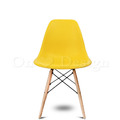 特價商品-北歐極簡 設計款 DSW櫸木腳椅 繽紛彩色 餐廳椅-黃色