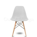 特價商品-北歐極簡 設計款 DSW櫸木腳椅 繽紛彩色 餐廳椅-白色