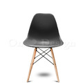 特價商品-北歐極簡 設計款 DSW櫸木腳椅 繽紛彩色 餐廳椅-黑色
