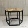 LOFT 工業風 六角形 茶几 - 45 CM (3種款式)_2