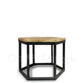 LOFT 工業風 六角形 茶几 - 45 CM (3種款式)