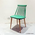 特價商品- 北歐風格 小清新 餐椅 線條 多彩 溫莎椅 -綠色_5