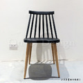特價商品- 北歐風格 小清新 餐椅 線條 多彩 溫莎椅 -黑色_3