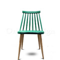 特價商品- 北歐風格 小清新 餐椅 線條 多彩 溫莎椅 -綠色