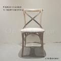 特價-LOFT CHAIR 風格 法式 復古工業 交叉 鄉村 餐椅 瑪德琳椅 洗白色_2