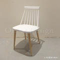 特價商品- 北歐風格 小清新 餐椅 線條 多彩 溫莎椅 -白色_4