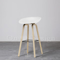 特價-北歐 極簡 小清新 風格 高吧檯椅 彩色 木 餐廳 喬亞 吧檯椅 - 白_1