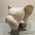 LOFT 工業風家具 可愛動物系列 走廊凳 大象矮凳 米色皮 -特價商品_7