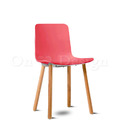 特價-北歐設計 風格家具 實木腳 哈爾木椅 WOOD 餐椅 - 紅