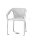 北歐 簡約 可堆疊 戶外椅 戶外餐椅 餐廳椅 水立方 洞洞 扶手餐椅-白色