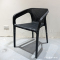 北歐 簡約 可堆疊 戶外椅 戶外餐椅 餐廳椅 水立方 洞洞 扶手餐椅-黑色_5