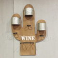工業風 復古壁掛式 金屬框架 原木層板 裝飾品 仙人掌 紅酒壁掛壁架_3