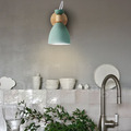 北歐 小清新 多彩 輕工業風 倉庫風 走道燈 床頭燈 可調整燈罩角度 蒙布朗 壁燈-綠色_2