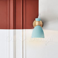 北歐 小清新 多彩 輕工業風 倉庫風 走道燈 床頭燈 可調整燈罩角度 蒙布朗 壁燈-藍色_1