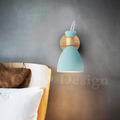 北歐 小清新 多彩 輕工業風 倉庫風 走道燈 床頭燈 可調整燈罩角度 蒙布朗 壁燈-藍色_2
