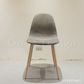 特價-北歐極簡 設計款 小清新風格 無扶手餐椅 餐廳椅 DSW 麻布餐椅 - 深灰色_5