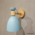 北歐 小清新 多彩 輕工業風 倉庫風 走道燈 床頭燈 可調整燈罩角度 蒙布朗 壁燈-藍色_6