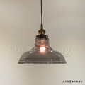 RH 風格 Loft 復古酒吧 工業玻璃鍋蓋吊燈 煙燻色-28CM_6