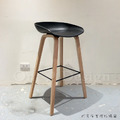 特價-北歐 極簡 小清新 風格 高吧檯椅 彩色 木 餐廳 喬亞 吧檯椅 - 黑_6