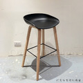 特價-北歐 極簡 小清新 風格 高吧檯椅 彩色 木 餐廳 喬亞 吧檯椅 - 黑_7