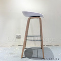 特價-北歐 極簡 小清新 風格 高吧檯椅 彩色 木 餐廳 喬亞 吧檯椅 - 白_7