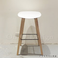 特價-北歐 極簡 小清新 風格 高吧檯椅 彩色 木 餐廳 喬亞 吧檯椅 - 白_6