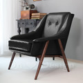 北歐 經典 設計 咖啡廳 LOBBY CHAIR 單人休閒椅 復古沙發- 黑_4