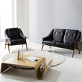 北歐 經典 設計 咖啡廳 LOBBY CHAIR 雙人休閒椅 復古沙發- 黑_2