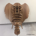 NORDIC 北歐風 大象 DIY 設計風格簡約 壁飾 壁掛 家飾品 大象頭 掛飾-曲柳木色_3