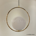 丹麥設計 北歐 極簡 設計師的燈款 金色圓環 吊燈_6